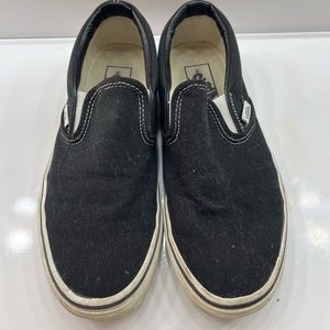 Black van slip ons